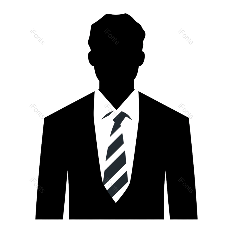 图标图片,黑白元素,人物PNG,简约免抠素材